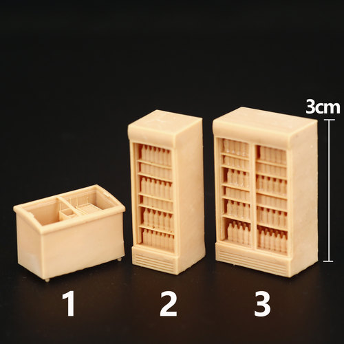 冰箱164模型手办187微缩白模