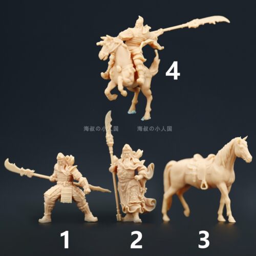 关公耍大刀人偶模型手办