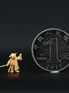 L130星球大战尤达大师Yoda1/64人偶模型现货微缩创意景观沙盘小人