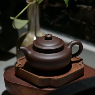 李彩霞半手工原矿紫泥180cc仿古壶宜兴紫砂茶具 汲氏陶艺汲老推荐