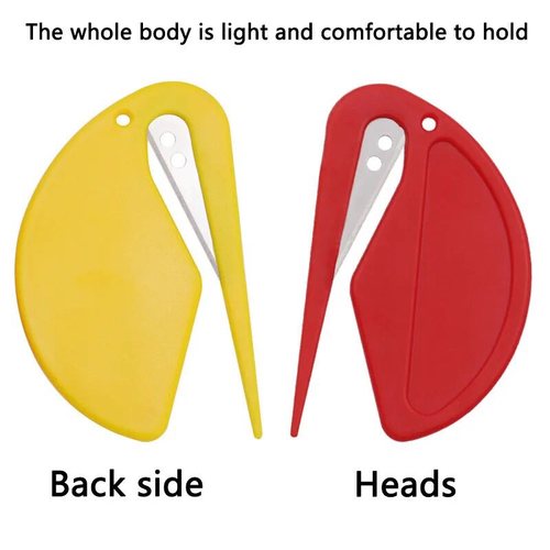 拆信封刀简易型开箱刀防割伤手安全刀开箱器割线回形刀薄膜刀