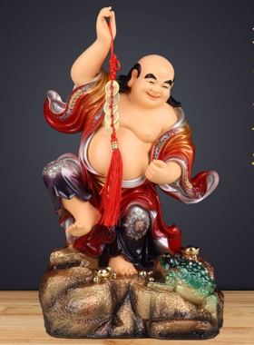 刘海戏金蟾神像树脂招财财神爷海蟾子祖师福神收银台书房供奉摆件