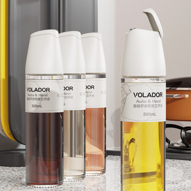 飞鱼自动开合油壶 食品级油酱醋酒调味瓶 家用厨房不滴不挂调料瓶,厨房/烹饪用具,油壶,淘宝优惠券,粉丝福利购,淘宝优惠卷