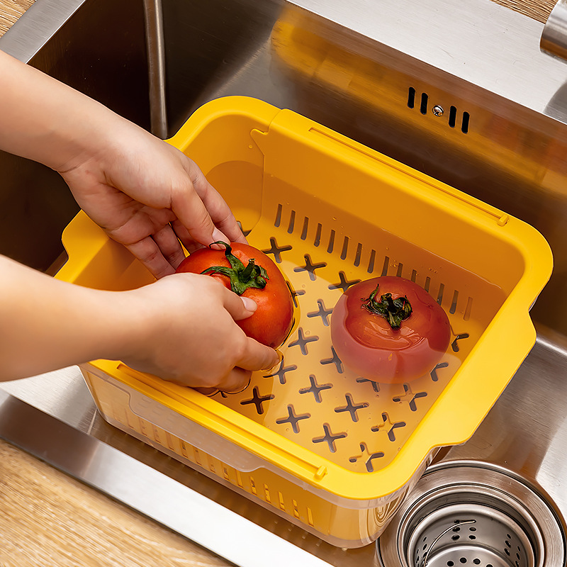 双层洗菜盆沥水篮子漏盆果篮