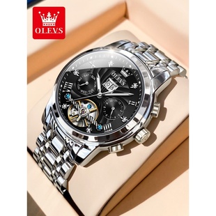 牌全自动防水名表十大S 正品 9910 名牌纯机械表男士 欧利时手表男款