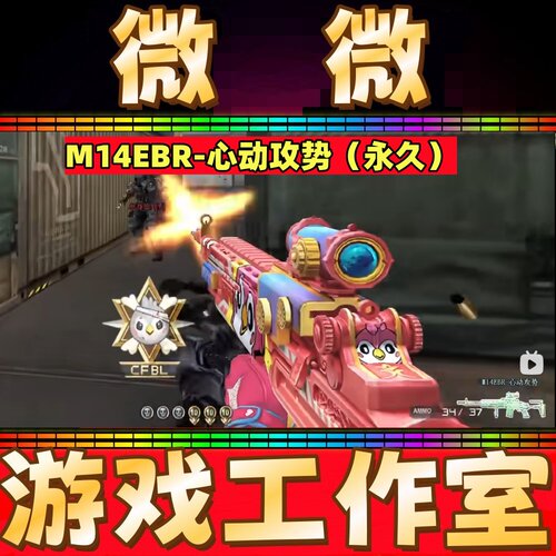 CF绝版M14ERB-心动攻势永久 非赤血龙魂金牛座玄武M14EBR永久