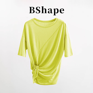 【BS】&5299瑜伽服T恤跑步运动外穿休闲透气速干短袖罩衫