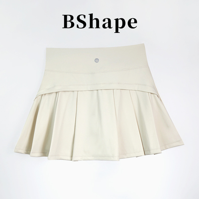 BShape千金裙 空气层运动百褶裙休闲户外跑步骑行防走光网球裙082