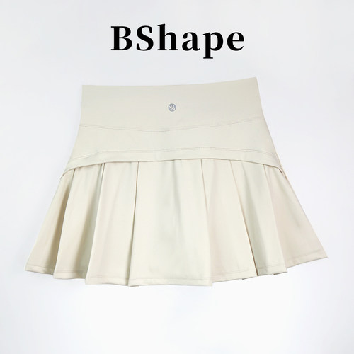 BShape千金裙 空气层运动百褶裙休闲户外跑步骑行防走光网球裙082