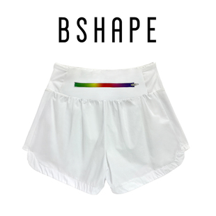 高端女式运动速干防走光短裤宽松带内衬跑步健身休闲三分裤5018