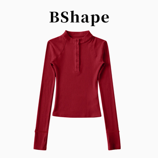 【新春限定】长袖t恤女款软糯新款亨利春季上衣修身显瘦内搭打底