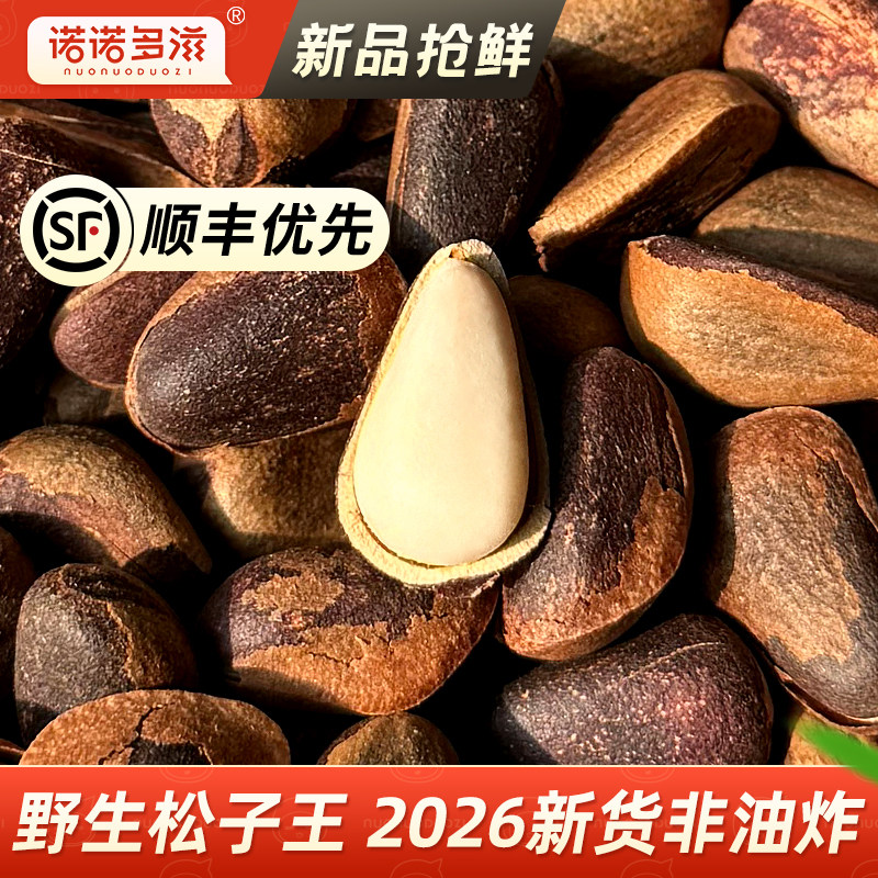 特大东北野生红松子2026新货开口原味非特级松子王大颗官方