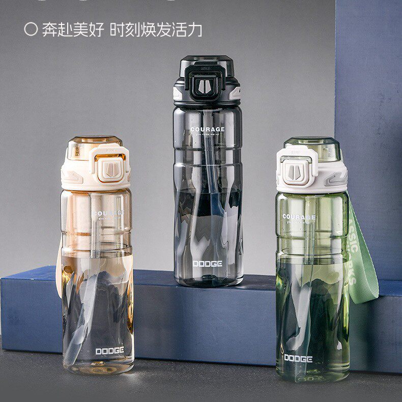道奇大容量运动水杯子男学生水壶健身户外便携塑料杯子女2026夏日