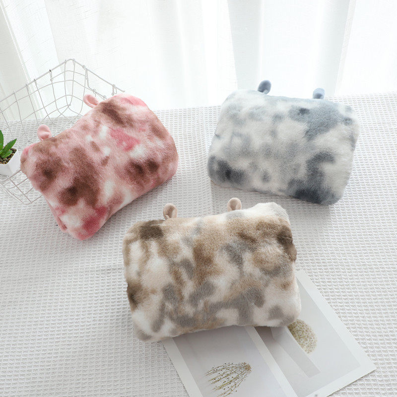 【无热水袋】热宝保护套子单卖面包毛绒可爱卡通双插手布套薯条