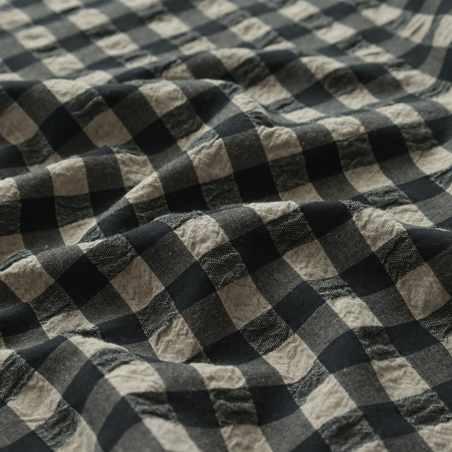 布懂甄选色织纯棉起皱工艺面料手工舒适简约风衣服装布料织皱格纹,居家布艺,海绵垫/布料/面料/手工diy,淘宝优惠券,粉丝福利购,淘宝优惠卷