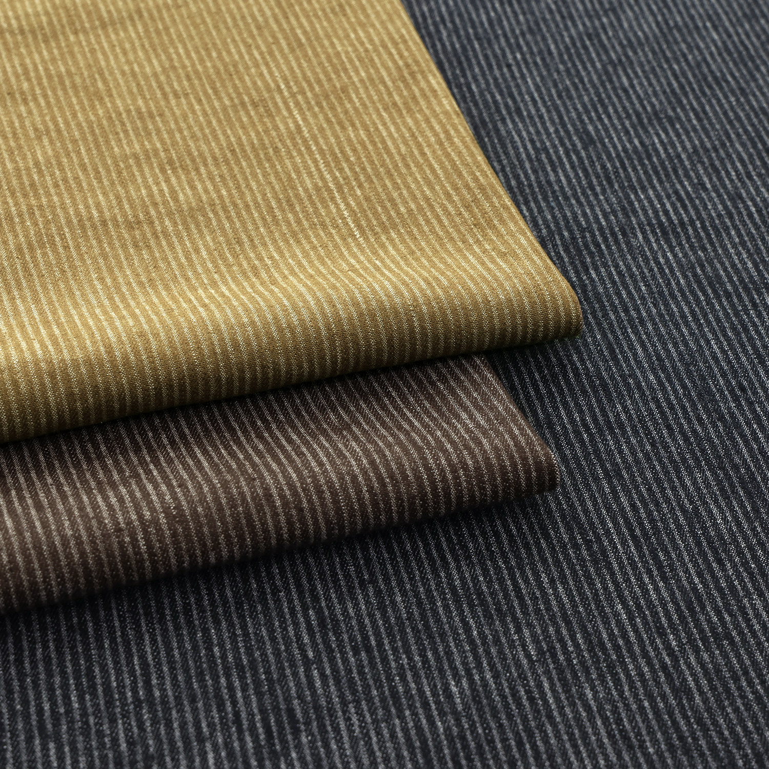色织棉麻条纹面料LOOMORY简约纯色复古风手工舒适服装布麻纹拾光