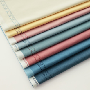 布纯色尺子 日本进口名师布若山雅子20支纯棉面料手工舒适简约服装