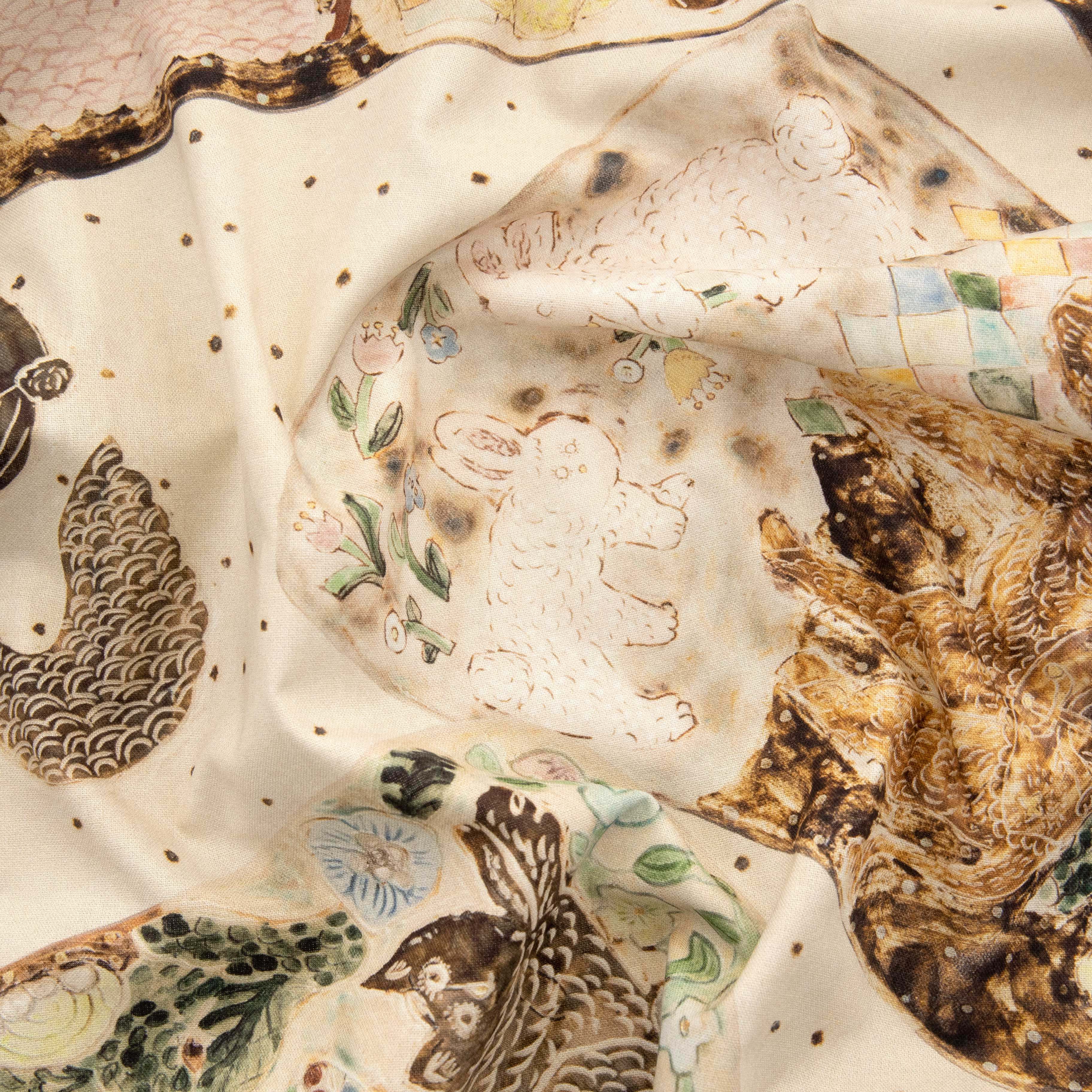 日本进口Mizacosha名师布20支纯棉面料KOKKA手工diy布料故事乐园,居家布艺,海绵垫/布料/面料/手工diy,淘宝优惠券,粉丝福利购,淘宝优惠卷