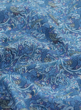 英国正品liberty面料100支lawn长纤棉手工纯棉连衣裙布伊甸园苏醒