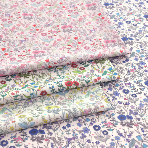 日本liberty进口100支Tana棉面料三丽鸥手工DIYKitty猫与美乐蒂