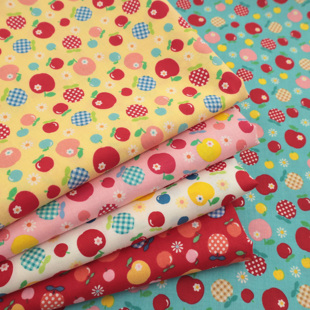 日本进口30支纯棉玛格丽特版 裙子平安果 权限量布cosmo手工DIY服装