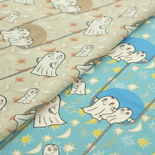 日本进口名师布棉麻面料手工DIY布艺Laban胆小鬼拉班系列星月幽行
