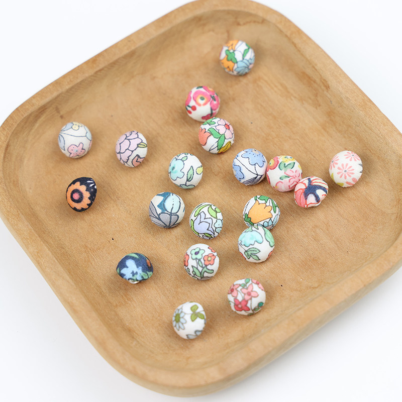 布懂时光纯棉印花布料布包扣服装纽扣精致手工装饰纽扣,居家布艺,纽扣,淘宝优惠券,粉丝福利购,淘宝优惠卷