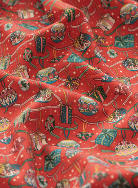 英国正品liberty面料100支lawn长纤棉手工圣诞柔软服装布礼物之家