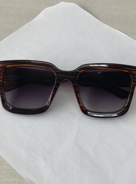 出口国外气质大方框女士太阳镜墨镜个性酷条纹遮阳防紫外线明星范