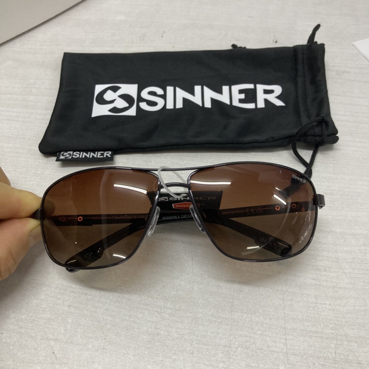 出口荷兰男士偏光太阳镜中小脸茶色片金属框墨镜中老年爸开车钓鱼