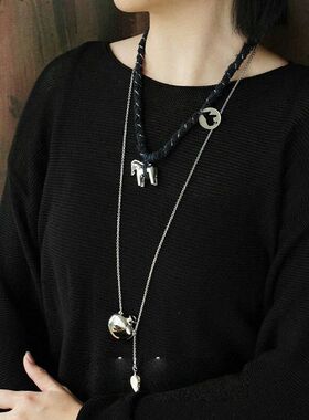 酒神毛衣链小众设计度假酒壶