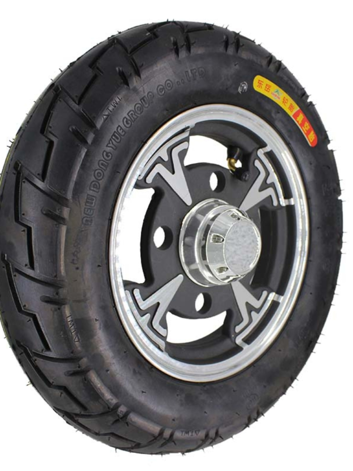 Dongyue 3 00-8 vacuum tire 350-8 thickened outer tire inner tube trolley iron aluminum ring Yadi bird tricycle