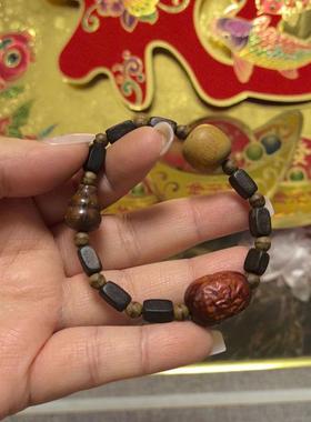天然沉香木手链葫芦大枣檀木