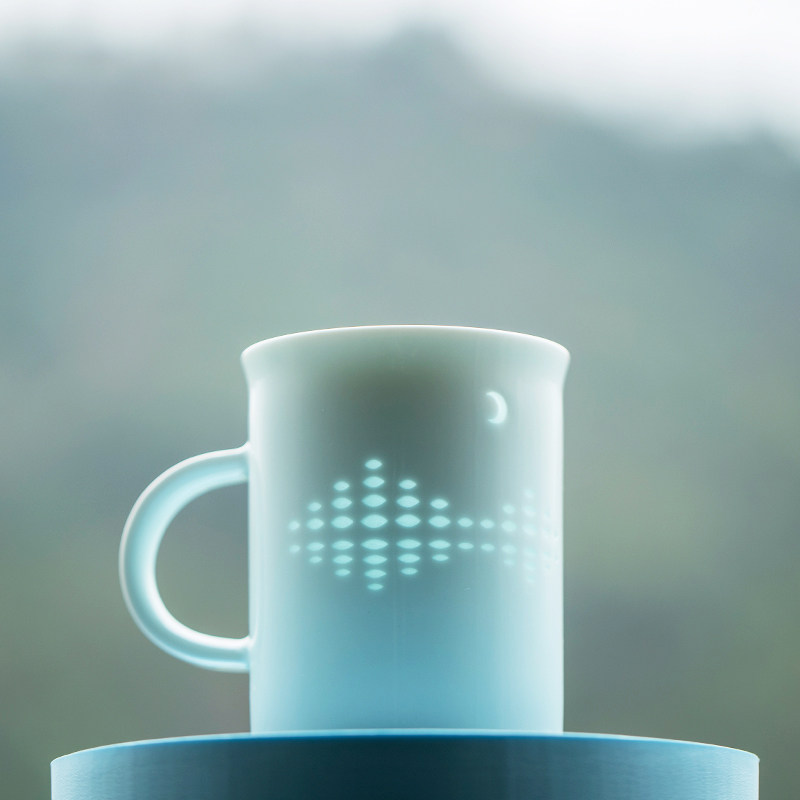 山月玲珑办公茶杯手工文创陶瓷杯