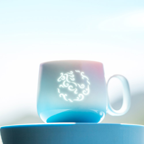 山水间如意十二生肖马年咖啡杯