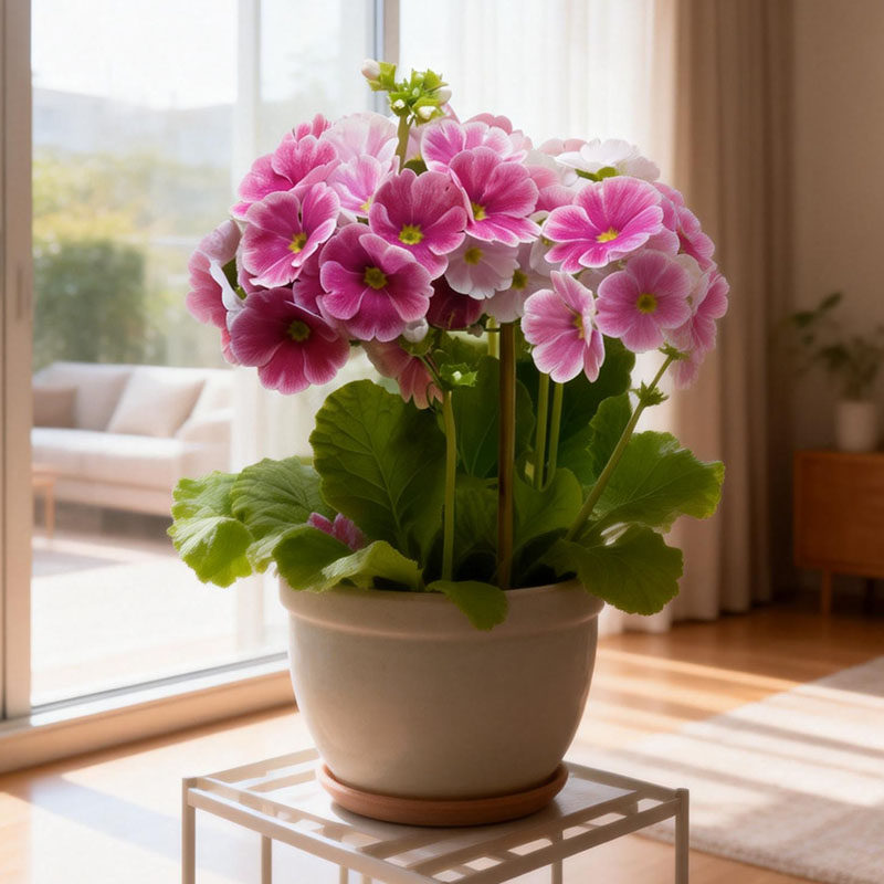 四季报春花苗种子苗多年生阳台窗台盆栽庭院地栽花卉植物