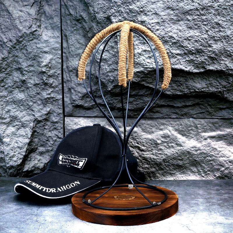 实木底座帽架橱窗头模帽托挂放帽子展示架金属托架假发收纳支架,收纳整理,帽子收纳架,淘宝优惠券,粉丝福利购,淘宝优惠卷