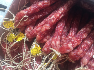 老品牌 广东千腊村长实腊肠500g 38元一斤包邮