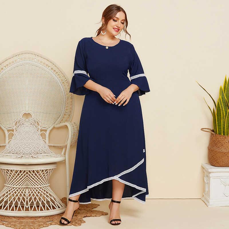 XL-4XL summer plus size big women dress ladies skirt 大码裙