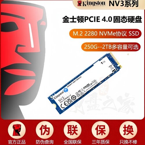SSD固态硬盘金士顿M.2NV3系列