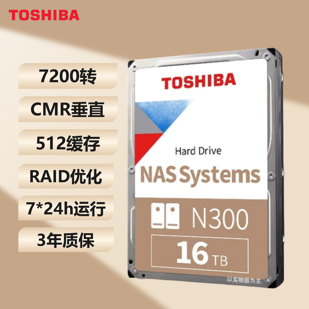 东芝N30016TBNAS网络台式监控