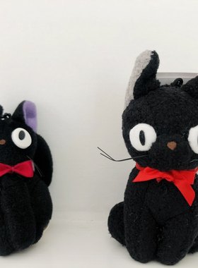 宫崎骏黑猫背包挂件钥匙链毛绒