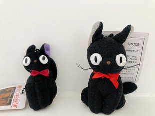日单宫崎骏魔女宅急便吉吉猫黑猫毛绒布艺类玩具背包挂件钥匙链礼