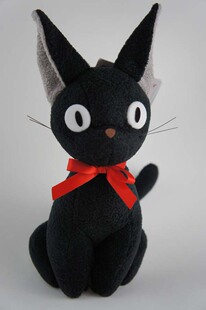 可爱日本精致卡通宫崎骏魔女宅急便黑猫吉吉毛绒玩具玩偶公仔礼物
