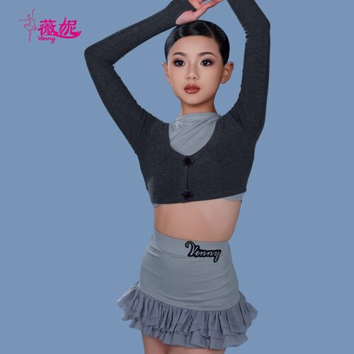 薇妮舞美拉丁舞练功服舞蹈三件套