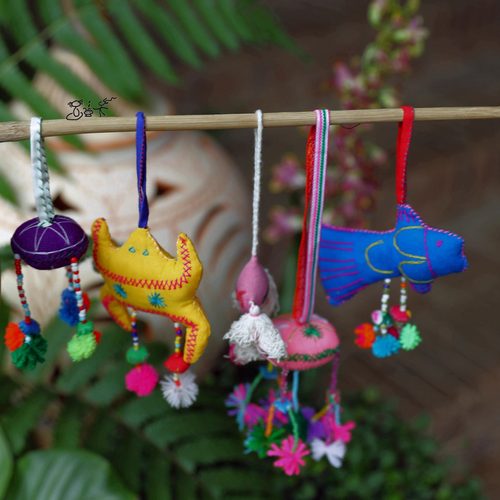 老挝布扎小挂饰手工多巴胺包挂