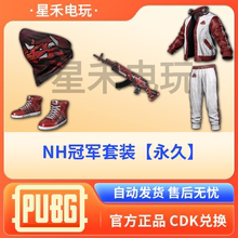 PUBG绝地求生皮肤NH冠军套装吃鸡M762猛男枪面巾夹克红鞋子兑换码