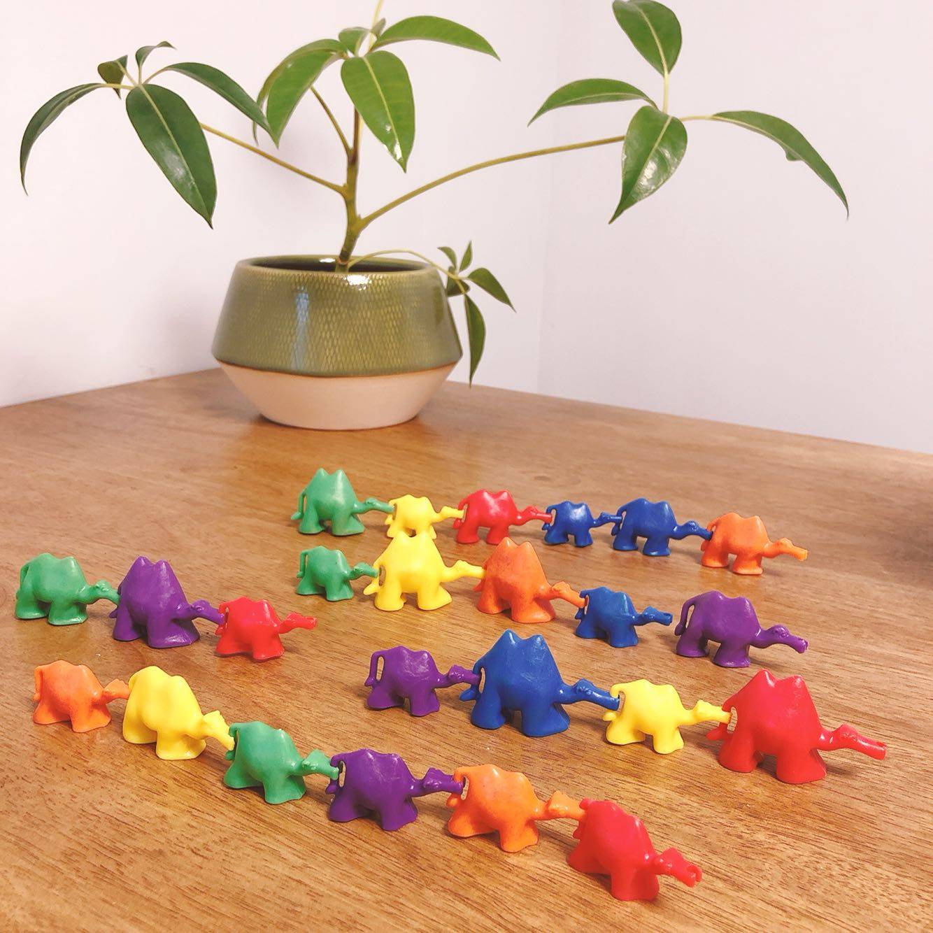 彩色骆驼摆件玩具数数认知颜色儿童宝宝过家家随便玩