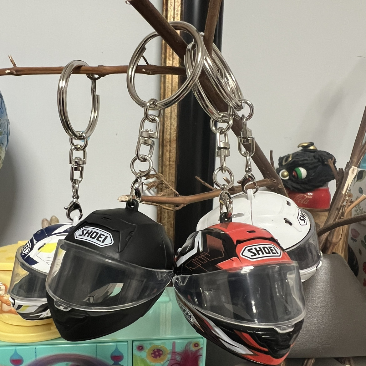 SHOEL摩托车头盔钥匙扣挂件