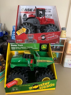 出口红色农用拖拉机儿童宝宝玩具礼物 少见 马力十足 农场迷收